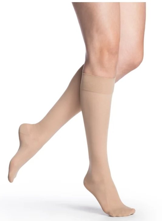 Sigvaris sheer knee-high compression stockings