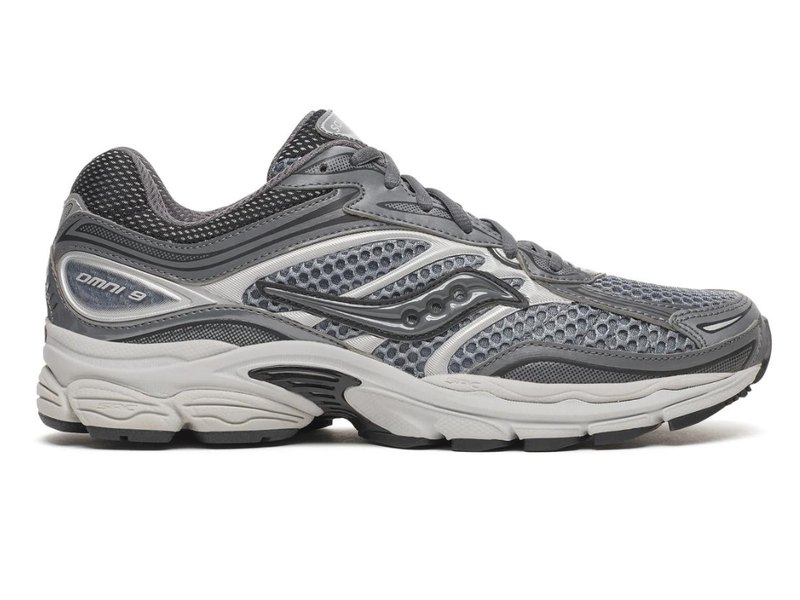 Saucony running shoe in grey